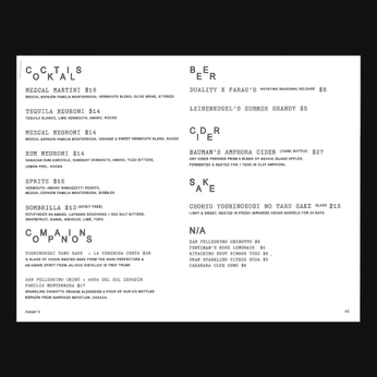 A cover of "Menus" cluster. The owner is sharmzy. The cluster consists of 1 element.