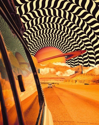 A cover of "What a Trip" cluster. The owner is cavernism. The cluster consists of 9 elements.