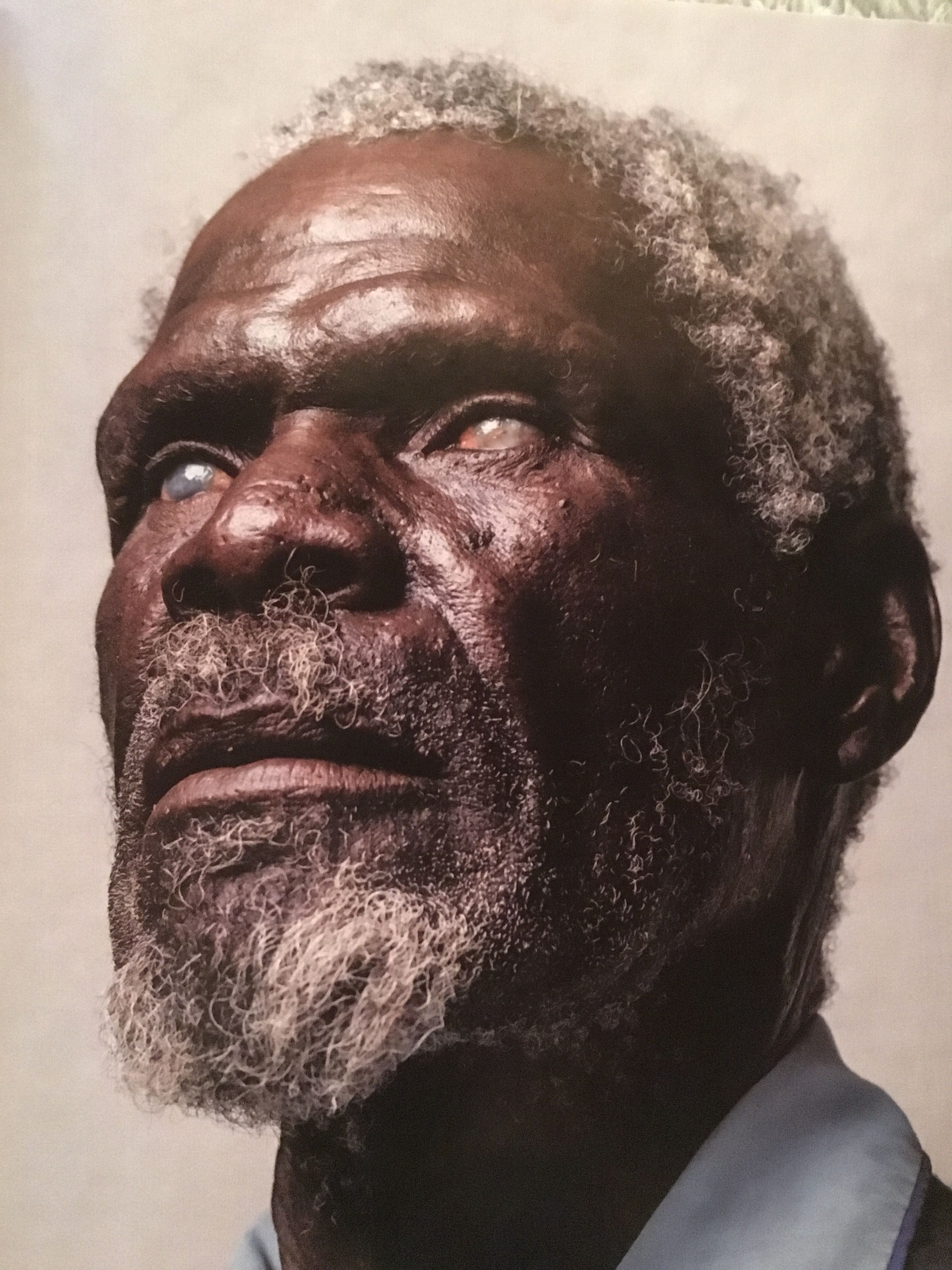 Portrait of Gerd Gamanab in Omaruru, Namibia. Photo by Brent Stirton for National Geographic Magazine.