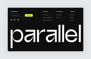 A cover of "Footer Design" cluster. The owner is uselesshuman. The cluster consists of 41 elements.