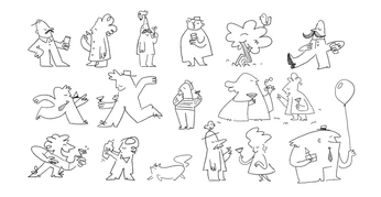 A cover of "Illustrations" cluster. The owner is rishij. The cluster consists of 155 elements.