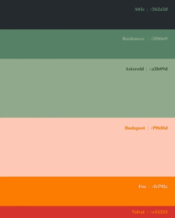 A cover of "palettes." cluster. The owner is paperwings. The cluster consists of 9 elements.