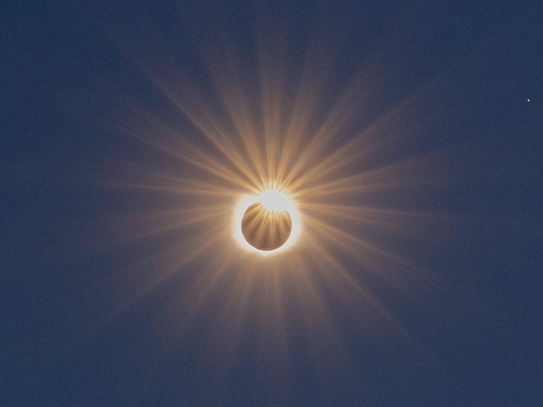 Total Solar Eclipse over Union Glacier, Antarctica, photographed with Sphere in 2021.