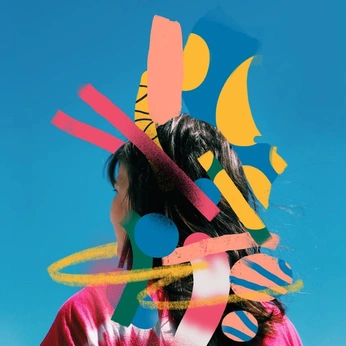 A cover of "Fun / Color / Spirit" cluster. The owner is farozac. The cluster description is "Visual study for a fun, colorful, and spirited brand.". The cluster consists of 43 elements.