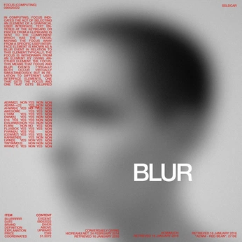 A cover of "Blur + Glitch" cluster. The owner is bsellers. The cluster consists of 14 elements.