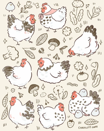 A cover of "Chickens" cluster. The owner is mcarr. The cluster consists of 11 elements.