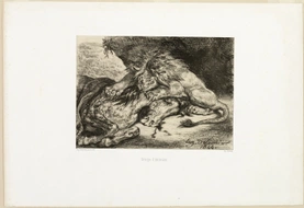 Lion Devouring a Horse