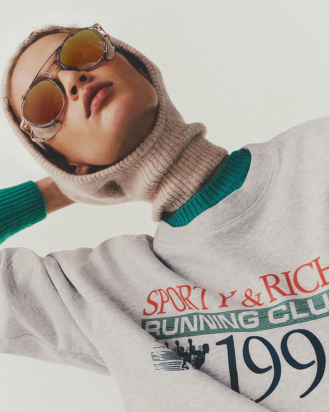 A look from the Sporty & Rich Mountain Drop collection, released in 2019.
