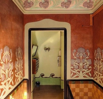 A cover of "art nouveau interior" cluster. The owner is mhic.music. The cluster consists of 20 elements.