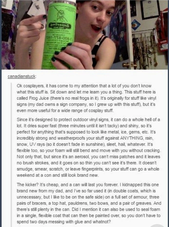 A cover of "Cosplay Tips" cluster. The owner is uravityinspace. The cluster consists of 45 elements.