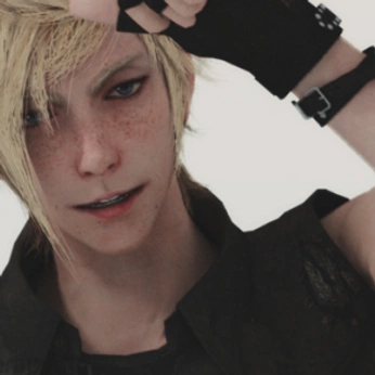 A cover of "ffxv ; prompto" cluster. The owner is kingdomkey. The cluster description is "ever at your side.". The cluster consists of 123 elements.