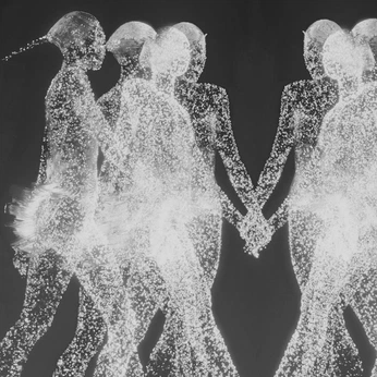 A cover of "star love" cluster. The owner is xyrilth. The cluster description is "when the stars dance". The cluster consists of 128 elements.