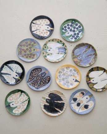 A cover of "painted ceramics" cluster. The owner is emcreates. The cluster consists of 14 elements.