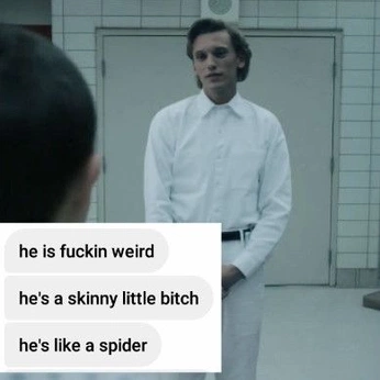 A cover of "Blorbos - Henry Creel" cluster. The owner is canofpringles. The cluster consists of 109 elements.