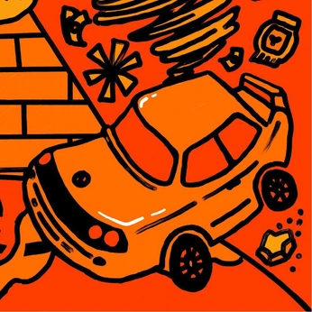 A cover of "car jacker --" cluster. The owner is elleg. The cluster consists of 17 elements.