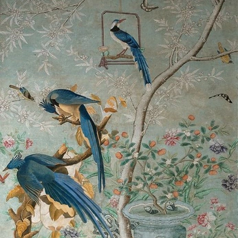 A cover of "Japonisme & Chinoiseries" cluster. The owner is bymaradesbois. The cluster consists of 14 elements.