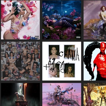 A cover of "album covers" cluster. The owner is fromdavi. The cluster consists of 23 elements.