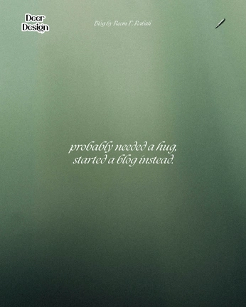 A cover of "Deer Design Blog" cluster. The owner is deerdesign. The cluster consists of 1 element.