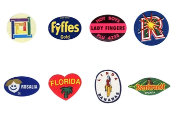 A cover of "STICKERS LOGO" cluster. The owner is tombbb. The cluster consists of 8 elements.