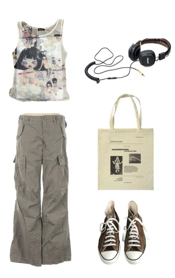 A cover of "Outfit" cluster. The owner is amandawgs. The cluster consists of 13 elements.