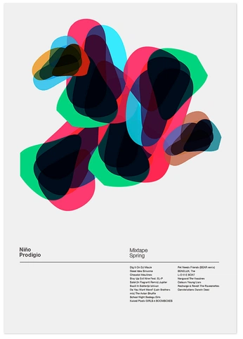 A cover of "DISEÑO GRAFICO" cluster. The owner is 1ndig0. The cluster consists of 3 elements.