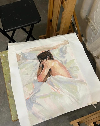 A cover of "painting ♡" cluster. The owner is naomey. The cluster consists of 14 elements.