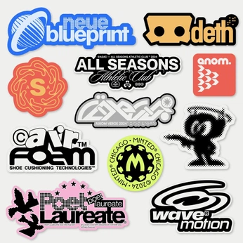 A cover of "sticker_pack" cluster. The owner is oaoaoaoa. The cluster consists of 5 elements.