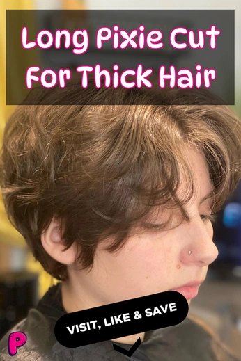 A cover of "Thick Haircut Ideas" cluster. The owner is pookieelife. The cluster consists of 5 elements.