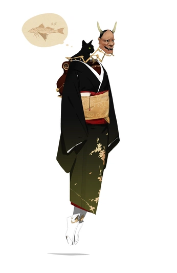 A cover of "和イラスト" cluster. The owner is hana15jtr. The cluster consists of 4 elements.