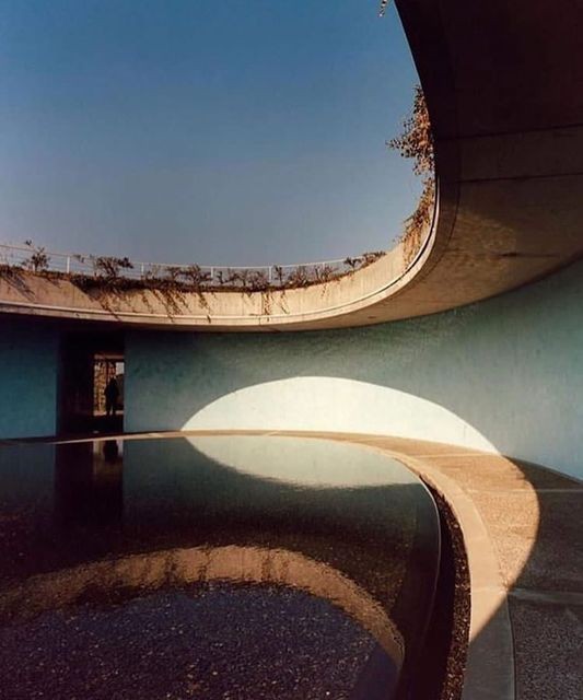 An Instagram  post added by cosmos on May 08, 2023. The author is @matterandshape. May present: sky, benesse house museum, world, azure, rectangle.