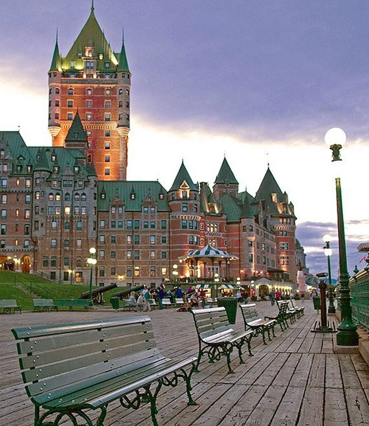 Fairmont Le Chateau Frontenac on the Terrasse Dufferin in Quebec City