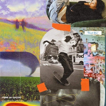 A cover of "mixed media/collage" cluster. The owner is fridapeople. The cluster consists of 20 elements.