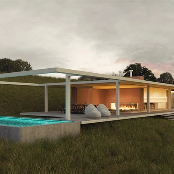 A cover of "+ terrace - patio" cluster. The owner is unarchitect. The cluster consists of 3 elements.