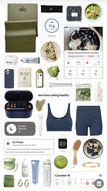 A cover of "Vision Board" cluster. The owner is soniasonia. The cluster consists of 5 elements.