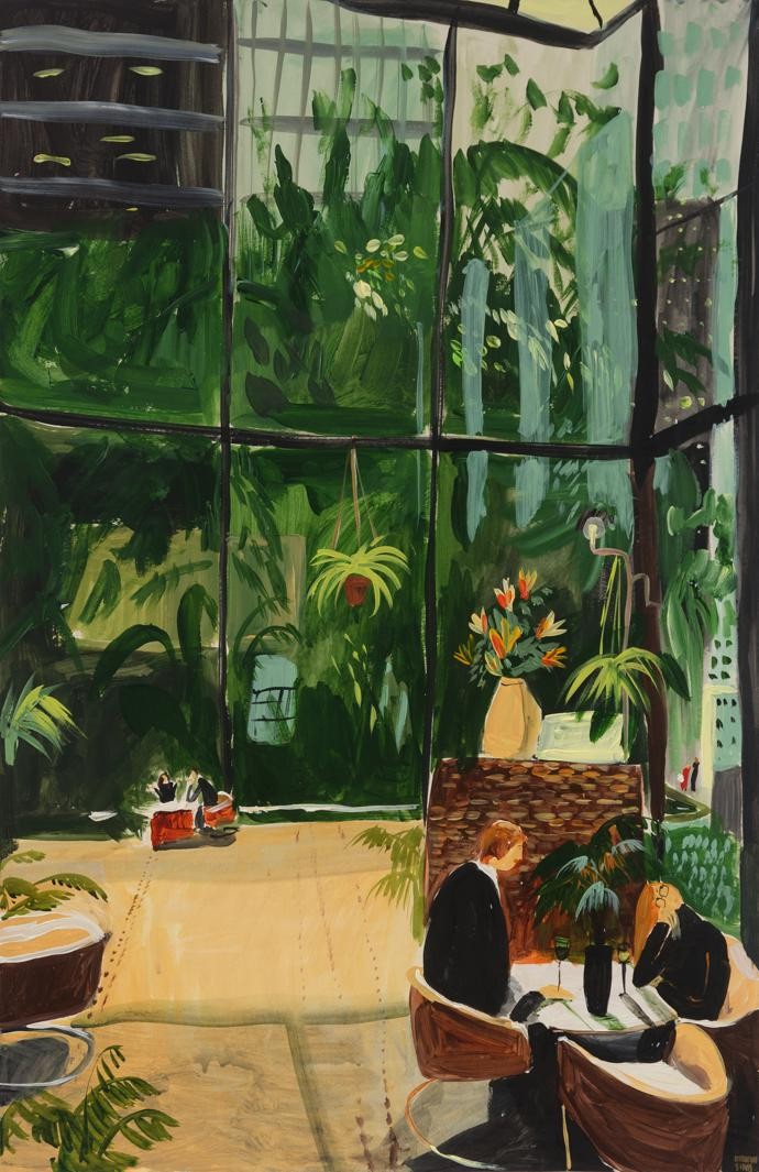 Painting by Kirsten Sims from her 2017 solo show, Saturn Returns.