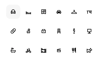 A cover of "icons" cluster. The owner is spenc3r. The cluster consists of 7 elements.