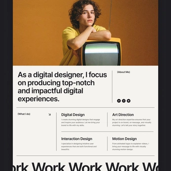 A cover of "Portfolio Moodboard" cluster. The owner is lunish. The cluster consists of 58 elements.