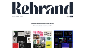 A cover of "Rebrand Inspo" cluster. The owner is truffl. The cluster consists of 24 elements. 3 create it.