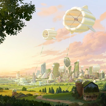 A cover of "solarpunk☀️🌳🌧️🌾" cluster. The owner is jwbrandon. The cluster consists of 53 elements.