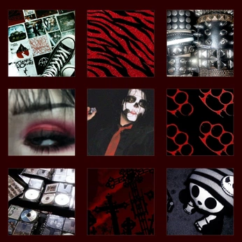 A cover of "goth / emo!!" cluster. The owner is morbidlove. The cluster consists of 29 elements.