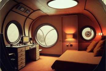 A cover of "Retrofuturism Room" cluster. The owner is campe. The cluster consists of 48 elements.