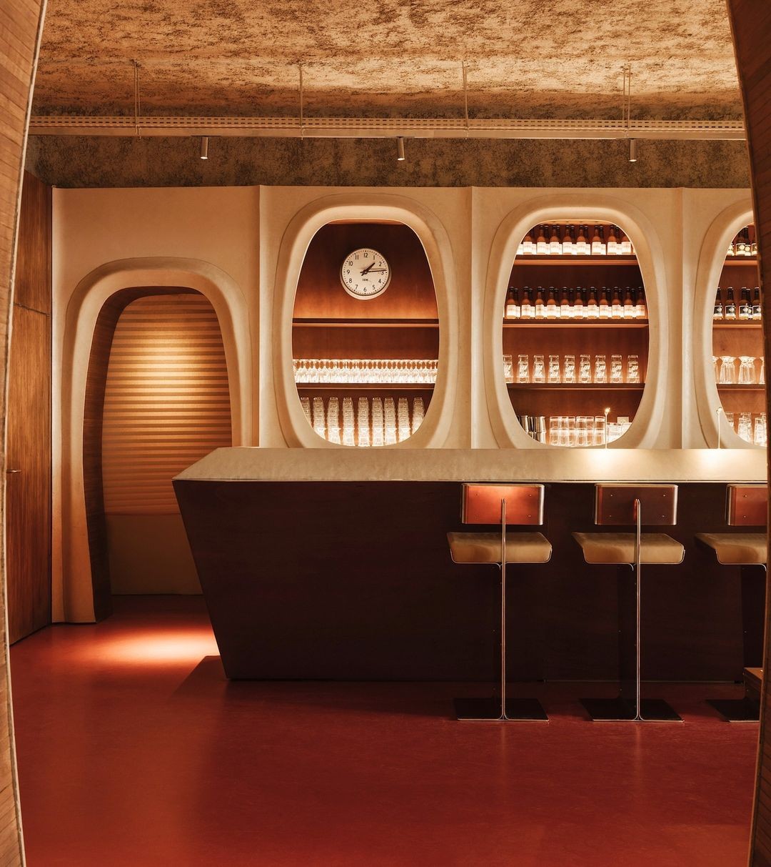 The PNY Grenoble restaurant, designed by Rudy Guénaire. Photo by Ludovic Balay.