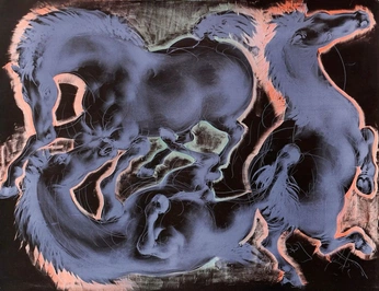 A cover of "Horses" cluster. The owner is selinoner. The cluster consists of 19 elements.