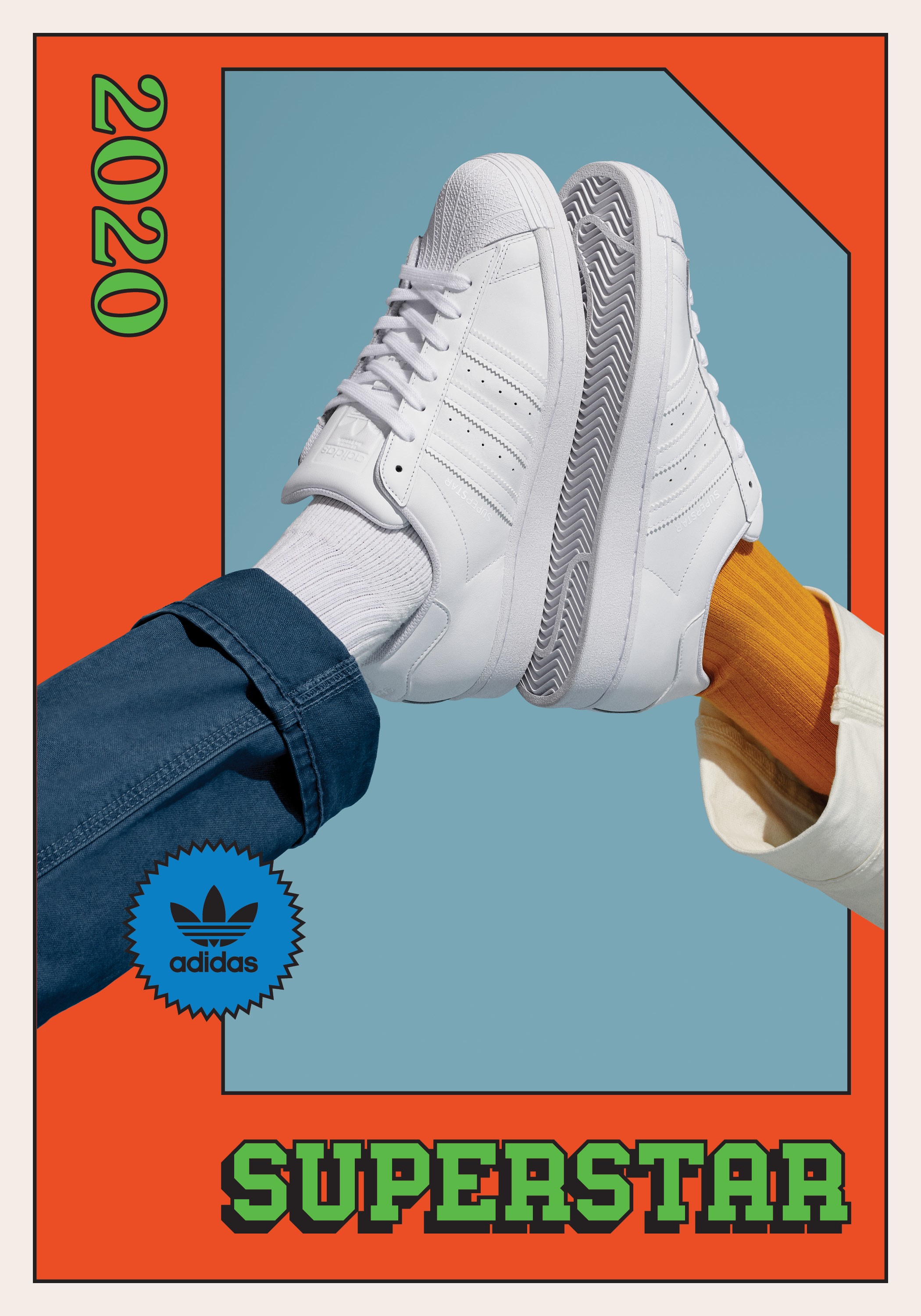 Artwork by designer Alexa Mekita for the Adidas Originals Superstar SS20 collection.