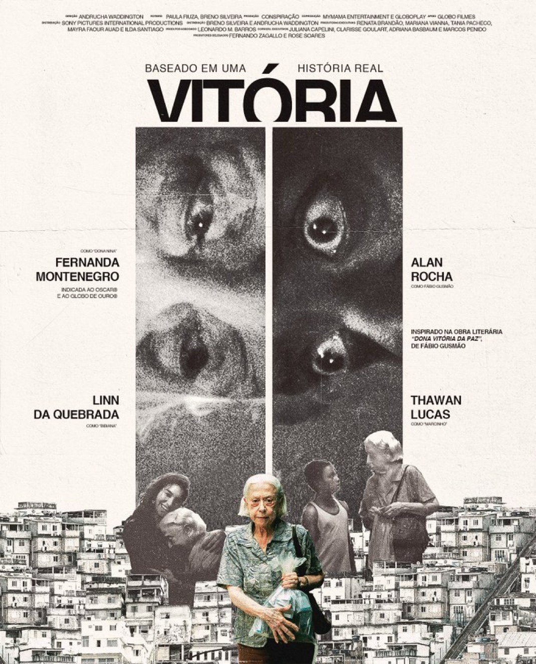 Poster for the film Vitória (2025), starring Fernanda Montenegro and directed by Andrucha Waddington.