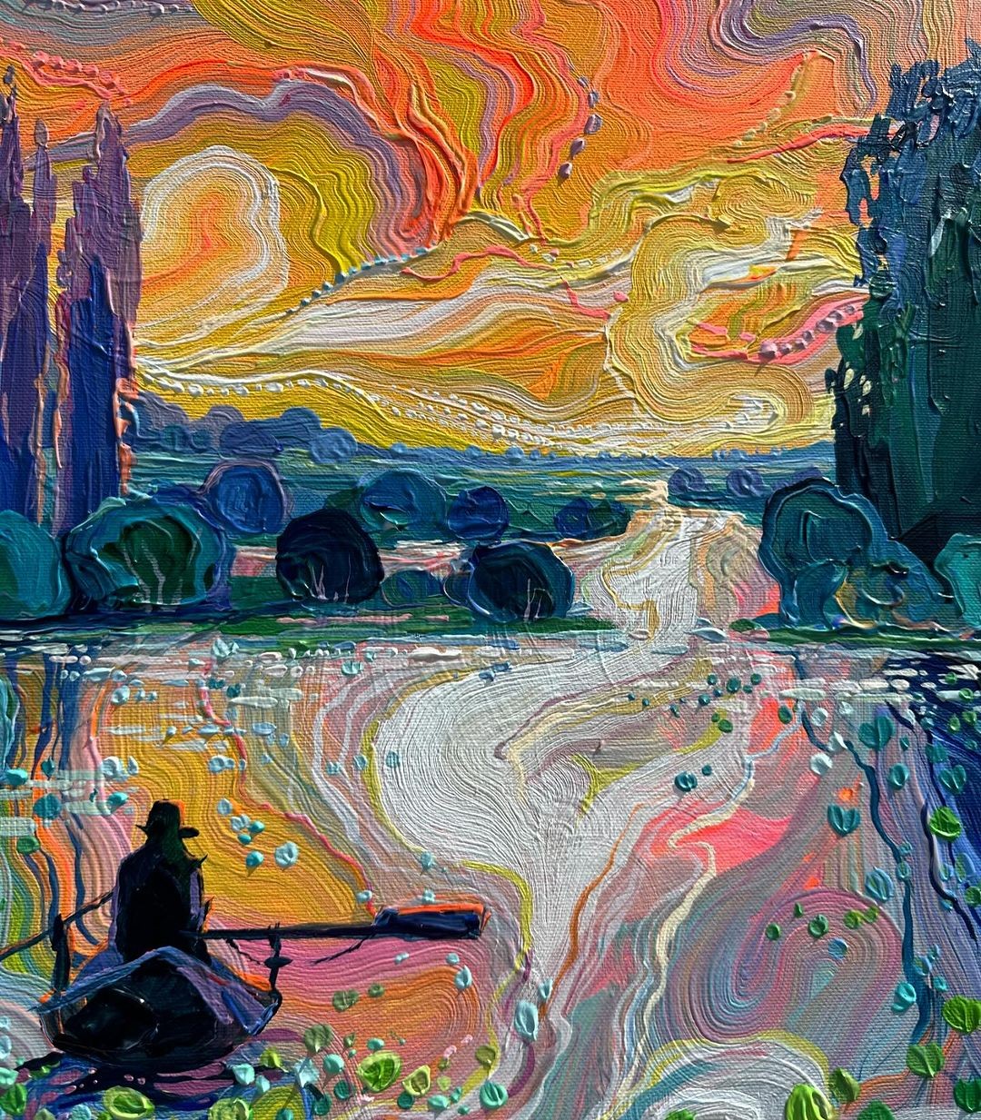 An Instagram carousel post added by jesseschmidt on Aug 07, 2024. The author is @atrusovaartist.