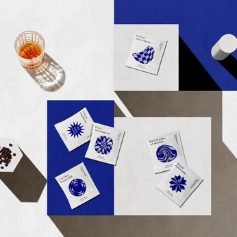 A cover of "Coffee Branding Inspo" cluster. The owner is dukias. The cluster consists of 1 element.