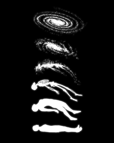 An Instagram  post added by kiki on Jan 16, 2024. The author is @skull.heads. May present: monochrome photography, black-and-white, flash photography, gesture, midnight.