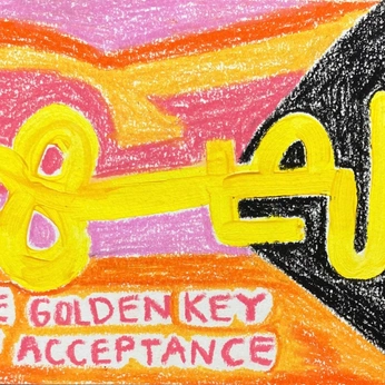 A cover of "Golden Keys" cluster. The owner is juanitapardog. The cluster description is "oil pastels oracle golden keys ". The cluster consists of 11 elements.