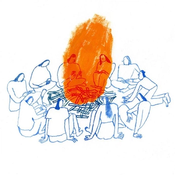 A cover of "ilustraciones" cluster. The owner is yam.arc. The cluster consists of 6 elements.